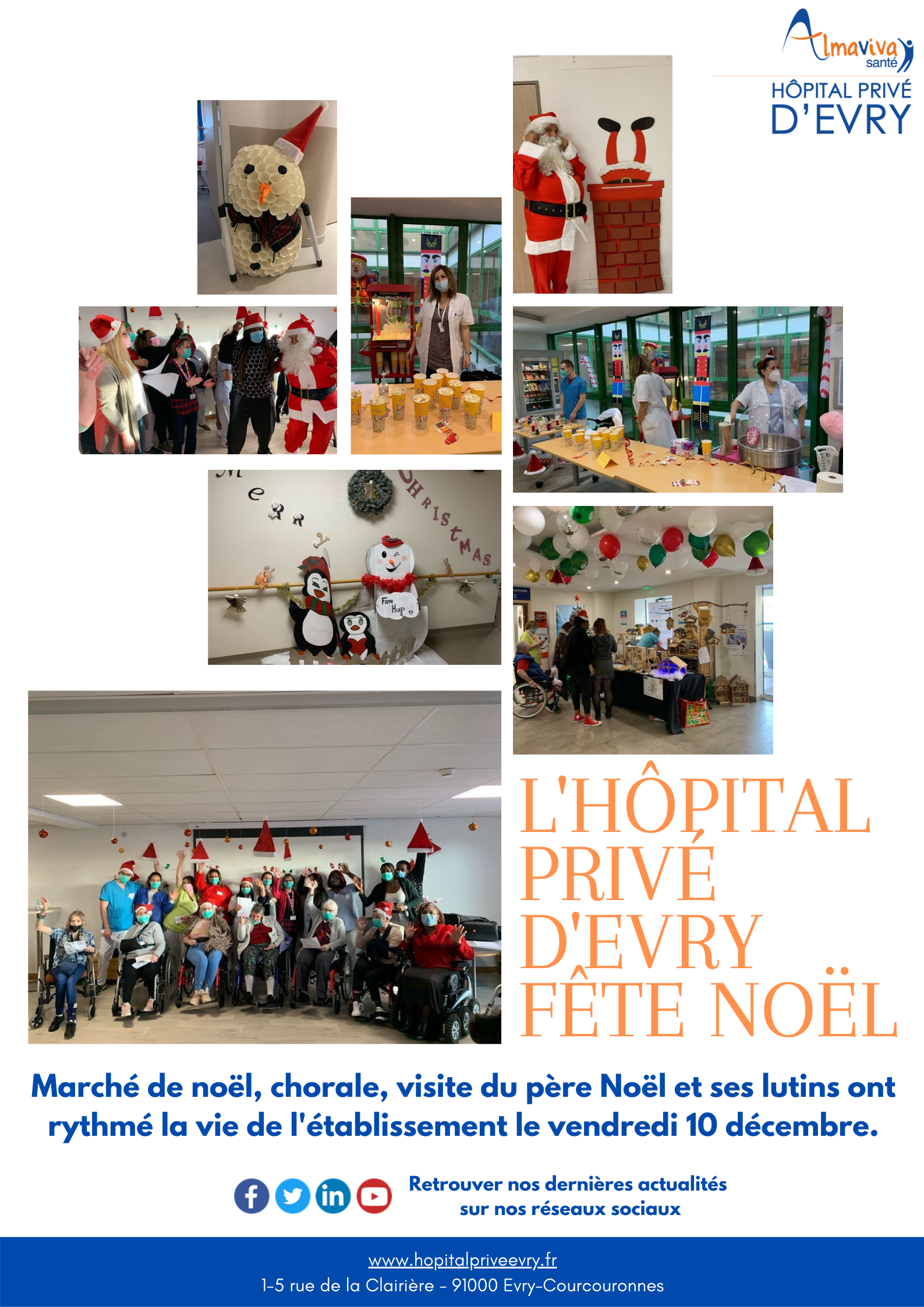 L'Hôpital Privé d'Evry fête Noël :
