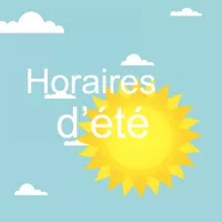 Fermetures et horaires d'été